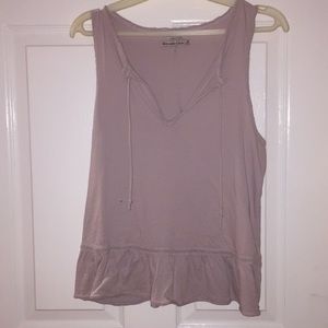 Light purple drawstring tank top